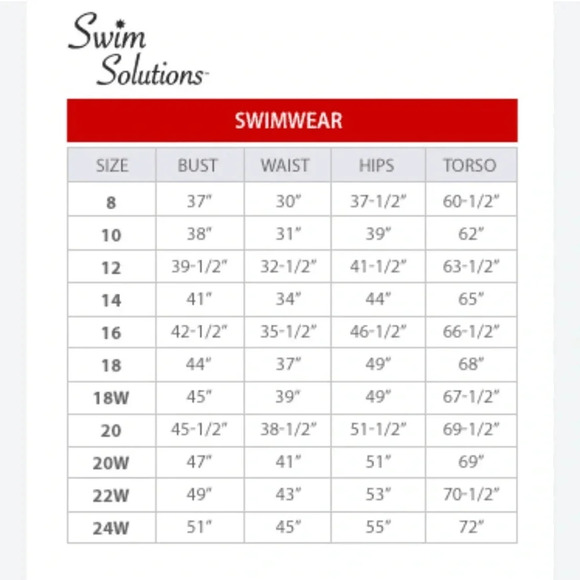 Swim Solutions Plus Size Underwire Bust Support Tankini Top Swimsuit Size 16 NWT - Picture 11 of 12